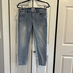 Stitch Fix Pistola Arielle Skinny Distressed Scissor Cut Hem Jean Sz 29/8 Petite